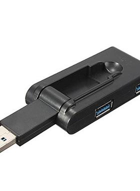 Foldble 4 Port USB 3.0 dpter Muti Hub Expnsion Splitter