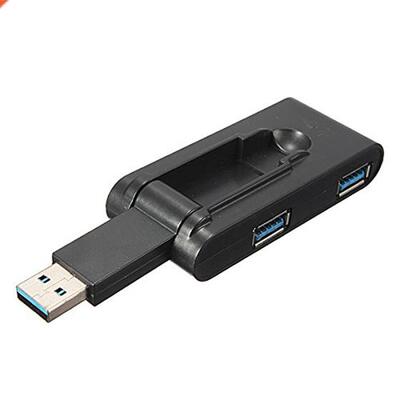 Foldble 4 Port USB 3.0 dpter Muti Hub Expnsion Splitter