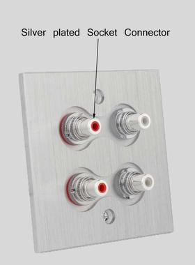 Preffair 8pcs RS3007S High Performance RCA Terminal Sockets