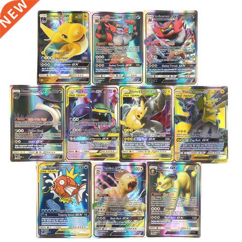 60-200pcs New Pokemon cards Tag Team GX EX MEGA Cards Pokemo