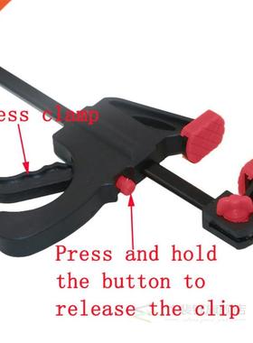 4 Inch Wood Working Bar F Clamp Clip Hard Grip Quick Ratchet