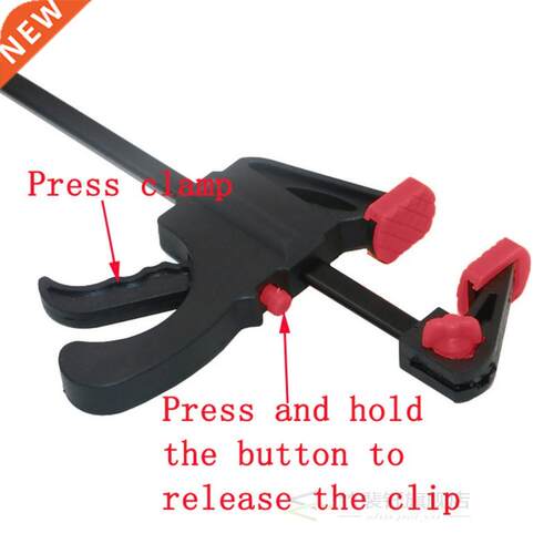 4 Inch Wood Working Bar F Clamp Clip Hard Grip Quick Ratchet