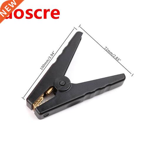 2pcs Copper Insulated Alligator Clips Red Black Testing Clam
