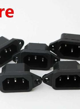 5 Pcs 3P IEC 320 C14 Male Plug Panel Power Inlet Sockets Con