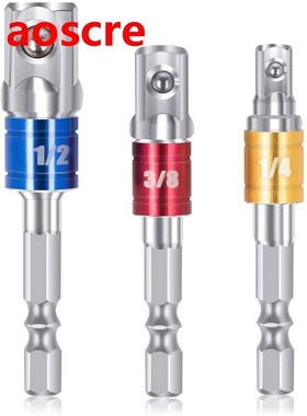 Impact Grade Socket Adapter/ Extension Set, Turns Power Dril