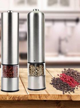 Electric Salt and Pepper Grinder Set Shaker Mills Adjustable