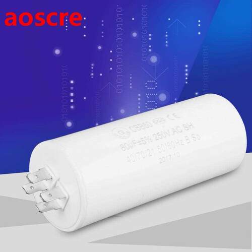 CBB60 Run Capacitor Cylinder Shaped Run Capacitor Lead Motor
