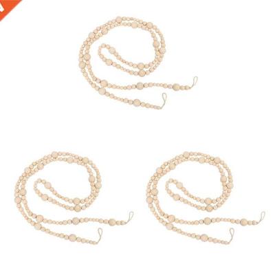 3X 7Ft Wooden Beaded Garland Farmhouse Home Decor Rustic Cou