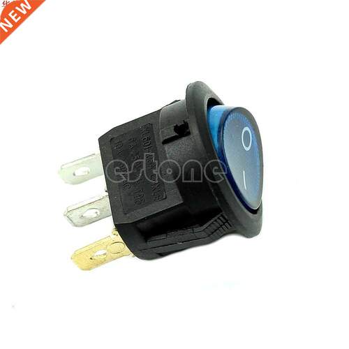 2x 6A/250VAC Light ON-OFF SPST Round Button Dot Boat Car Aut