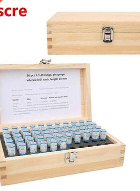 Caliber 50pcs 1-1 49mm Set Pin Gauge Pin 0 001mm Steel Tool
