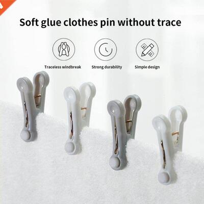 16pcs Non-marking Anti-wind Clips Household Clothes Qiult Cl