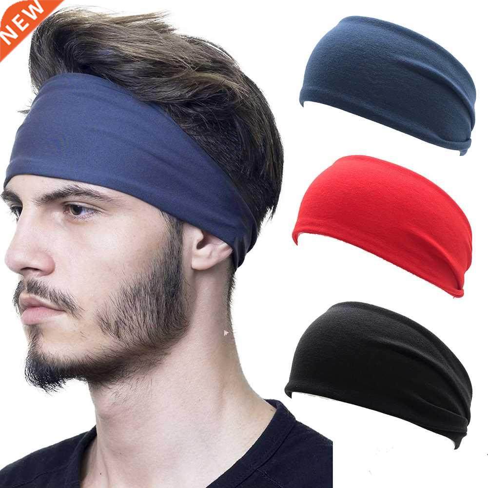 fashion Unisex Solid Color Headband Hair Elastic Bands for M