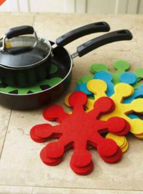 4Pcs Flower-Shaped Pots Pans Separator Scratchproof Protect