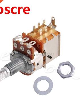 A500K Potentiometer Push Pull Switch Splined DPDT Pot Shaft1