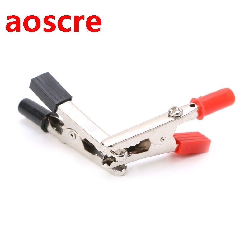 10X Insulated Crocodile Clips Plastic Handle Cable Lead Test