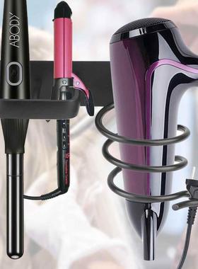 Hair Dryer Holder Organized Rack Wall Mounted Hair Straighte