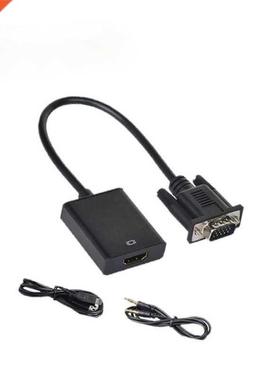 VGA To HDMI-compatible Converter Computer TV HD Chip Cable w