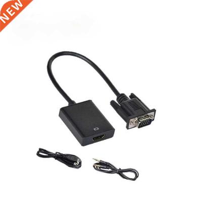 VGA To HDMI-compatible Converter Computer TV HD Chip Cable w