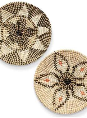 Woven Basket Wall Decor Set Rattan Wall Decor Wicker Wall Ar