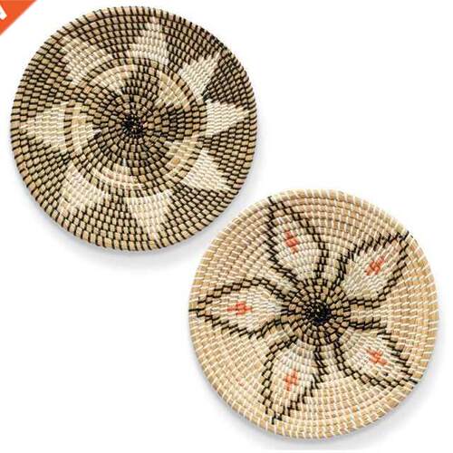 Woven Basket Wall Decor Set Rattan Wall Decor Wicker Wall Ar