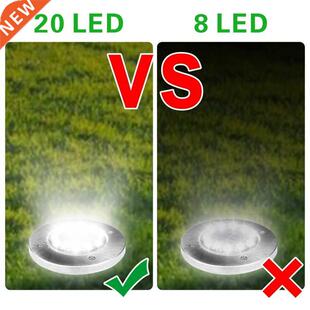 4pcs/lot 20LED Solar Lawn Lamp Outdoor Yard Buried Decoratio