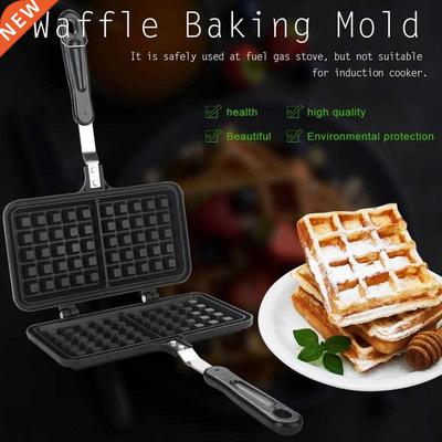 Dual Head Kitchen Gas Non- Waffle Maker Pan Mould Mold Press