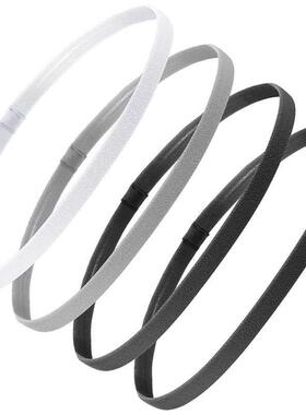 4 Pieces Thick Non-Slip Elastic Sport Headbands Hair Headban