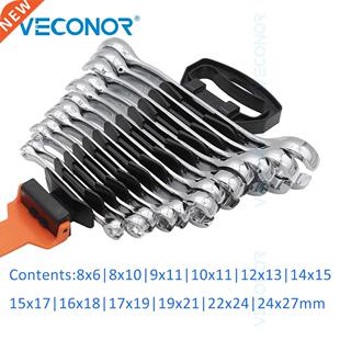 12pcs Oil Pipe Flare Nut Wrench Key Set Tools of Nut Spanne