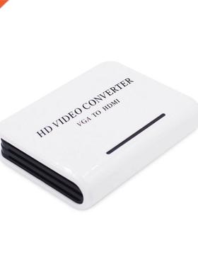 HD Audio TV AV HDTV PC Video Cable VGA2HDMI Converter Adapte