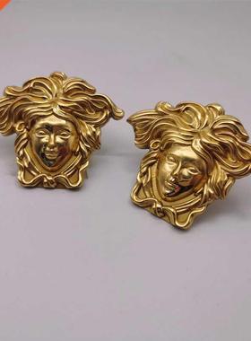 1pc Pure Copper Portrait Drawer Cabinet Door Wardrobe Locker