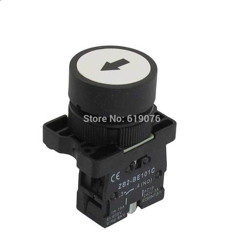 5Pcs 22mm NO N/O White Sign Momentary Push Button Switch 600