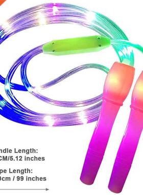 LED Luminous Jump Ropes Skipping Rope Cable for Kids Night E