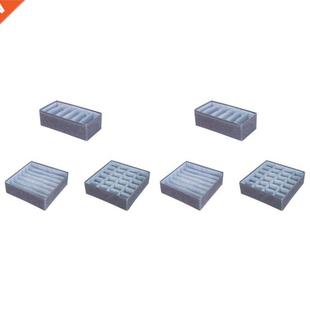 Boxes Storage Organisers Collapsible For 6PCS Closet Drawer