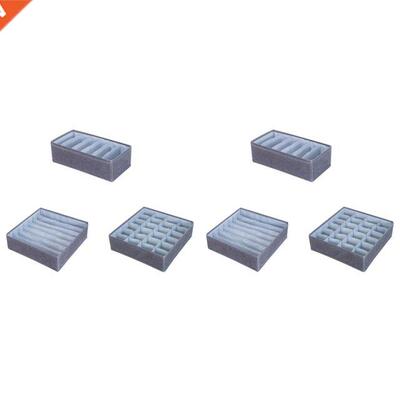 6PCS Drawer Storage Boxes Organisers Collapsible Closet For