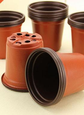 50pcs Plastic Nursery Pot Plant Flower Seedlings Pots Lightw