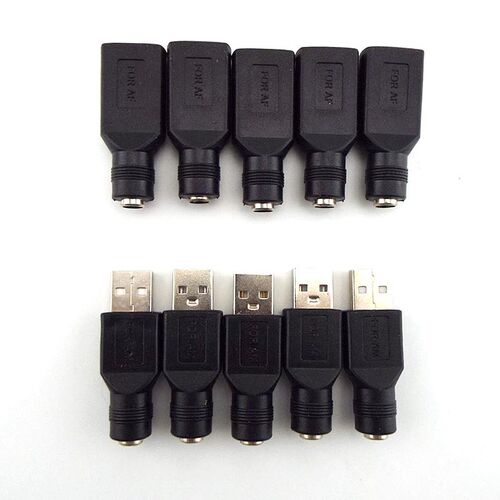 5V DC Female power Jack To USB 2.0 Type A Male Plug Socket D