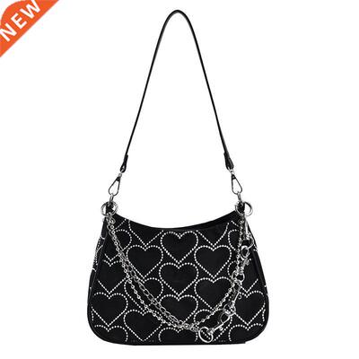 Shoulder Bags for Women Black Heart Luxury Bag Handbag Versa