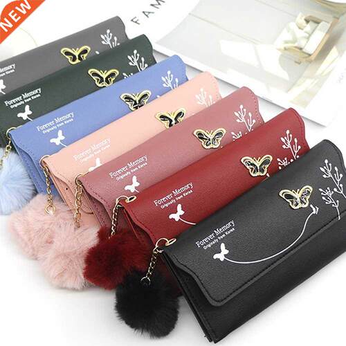XSLING Long Women's Wallet Female Purses Tassel Card Hol