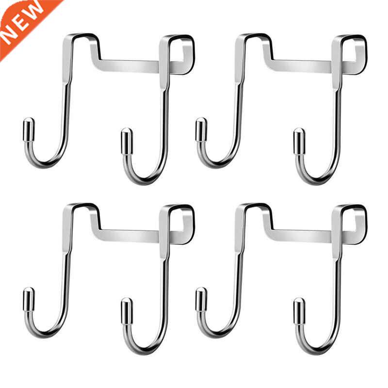 4PC Over Door Hook S Shaped Strong Hook Stainless SteelDoor