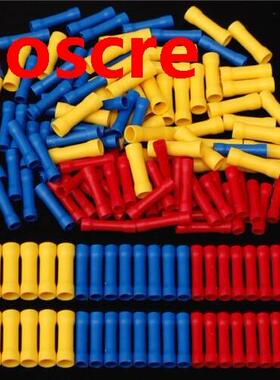 150Pcs 0.5-6.0mm Insulated Butt Wire Connector Crimp Termina