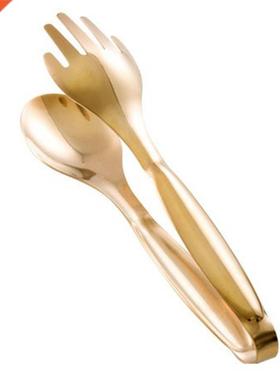 Stainless Steel Food Tongs Gold Kitchen Utensils Buffet Cook