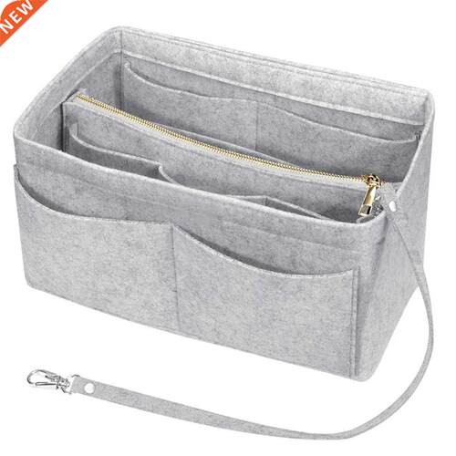 10 Pockets Insert Bags Tote Purse Organizer Bag In Bag Trav