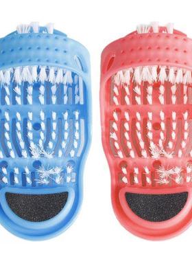 Household Bathroo Foot Cleaning Brush Slipper Plastic Reov
