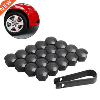 20Pcs/Set 17mm Car Wheels Plastic Nuts with Screw Cap Remova