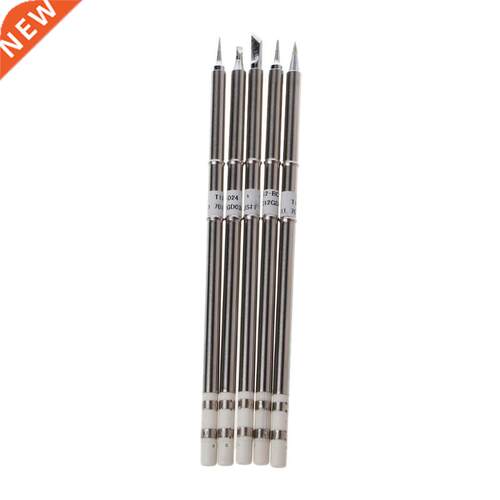 5 Pcs T12 Series Solder Iron Tips For Hakko FX951 BAKON 950D