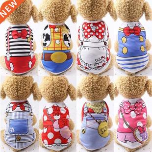 Cartoon Dog Clothes For Small Dogs Summer Chihuahua Dog Shir