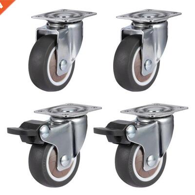 4Pack 2nch Furnture Crb Casters Cabnet Clamp wth Brake