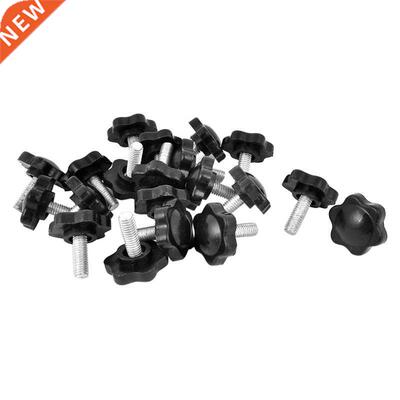 Knobs with star-shaped head and male thread M6x16mm, diamete