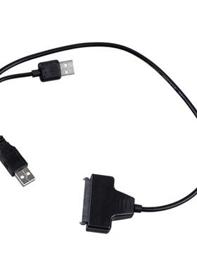 USB 2.0 to SATA Serial ATA 15+7 22P Adapter Cable For 2.5&qu