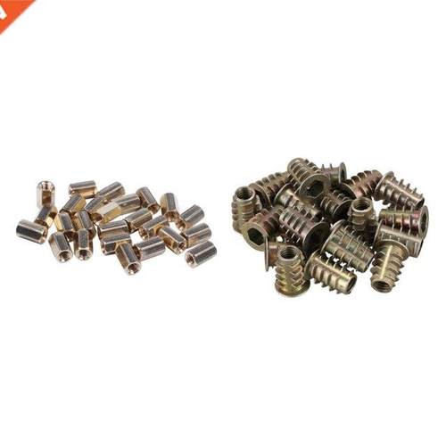 25Pcs M4 X 10Mm Brass Hex Standoff Pillar Spacer Nut & 2